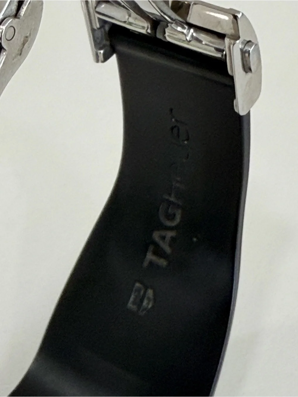 Tag Heuer Microtimer Steele Rubber Quartz Mens Watch Polished